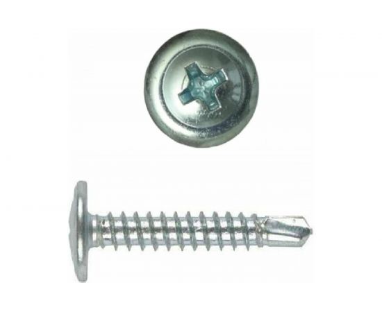 Саморез с пресс-шайбой по металлу Саморезик 4,2х25 оцинкованный сверло 600 шт DGVs-4,2/25-600 