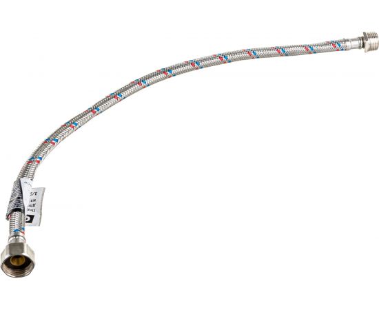 Гибкая подводка для воды Gigant с оплеткой из нержавеющей стали, 1/2""х50 см, г/ш P-50-GW 