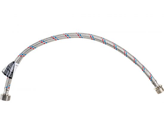Гибкая подводка для воды Gigant с оплеткой из нержавеющей стали, 1/2""х50 см, г/ш P-50-GW – изображение 2