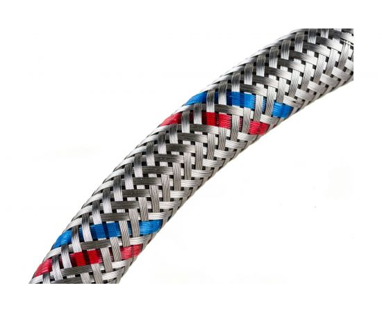 Гибкая подводка для воды Gigant с оплеткой из нержавеющей стали, 1/2""х80 см, г/г P-80-GG – изображение 3