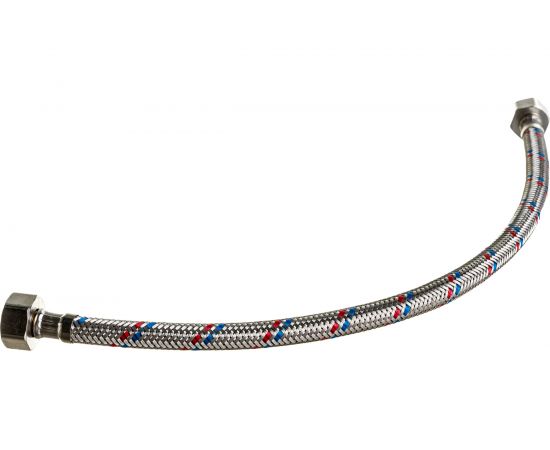 Гибкая подводка для воды Gigant с оплеткой из нержавеющей стали, 1/2""х40 см, г/г P-40-GG – изображение 3