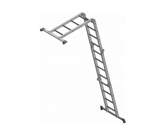 Четырехсекционная лестница-трансформер Новая Высота 4х3 ступени 1320403 – изображение 3