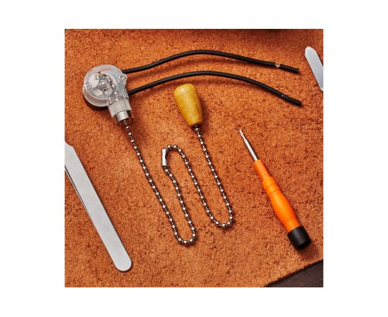 Выключатель для бра REXANT с серебряной цепочкой 270 мм и проводами, деревянный наконечник 06-0242-A – изображение 3