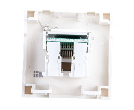 Информационная розетка IEK РКИ-20-00-П RJ-45, UTP, категория 5e, 2 модуля CKK-40D-RI2-K01 – изображение 3