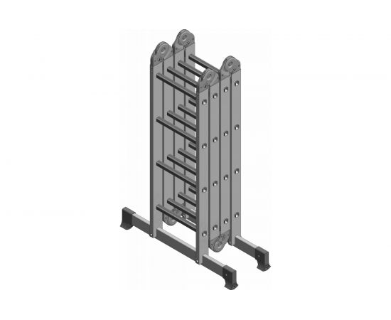 Четырехсекционная лестница-трансформер Новая Высота 4х3 ступени 1320403 – изображение 4