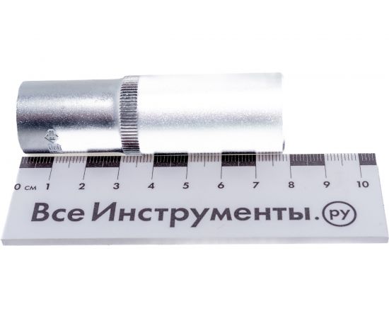 Головка торцовая удлиненная МАСТЕР (17 мм; 1/2""; Cr-V; FLANK) Зубр 27726-17 – изображение 4