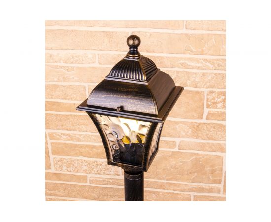 Садово-парковый светильник Elektrostandard Apus F черное золото GL 1009F a043117 – изображение 4