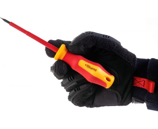 Отвертка Sturm 1040-17-SL4-100 шлиц, ДИЭЛЕКТРИЧЕСКАЯ, эрго ручка, SL4х100мм – изображение 5