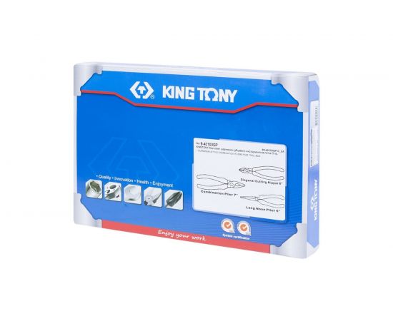 Набор плоскогубцев и бокорезов (ложемент, 3 предмета) KING TONY 9-40103GP – изображение 5