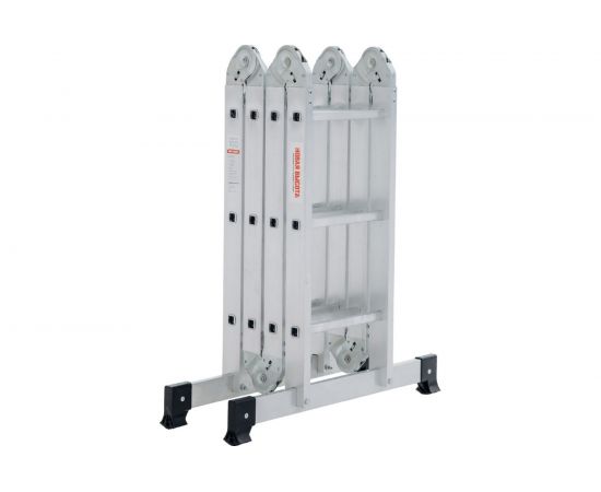 Четырехсекционная лестница-трансформер Новая Высота 4х3 ступени 1320403 – изображение 5