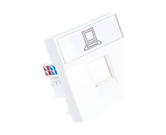 Информационная розетка IEK РКИ-20-00-П RJ-45, UTP, категория 5e, 2 модуля CKK-40D-RI2-K01 – изображение 5