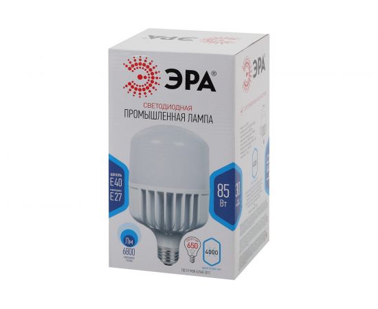 Светодиодная лампа ЭРА LED POWER T140-85W-4000-E27/E40, колокол, нейтральный Б0032087 – изображение 6