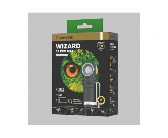 Фонарь Armytek Wizard C2 Pro Max Magnet USB Теплый свет F06701W – изображение 7