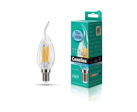 Светодиодная лампа Camelion LED12-CW35-FL/845/E14 12Вт 220В 13711 