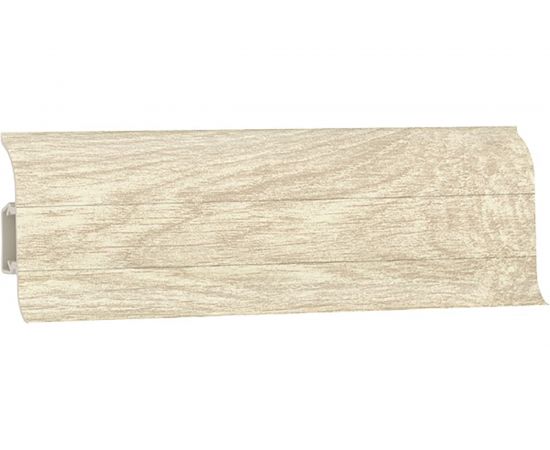 Плинтус Волшебная палочка ПВХ 58 мм, 2,5 м, цвет 5801 УТ000072724 