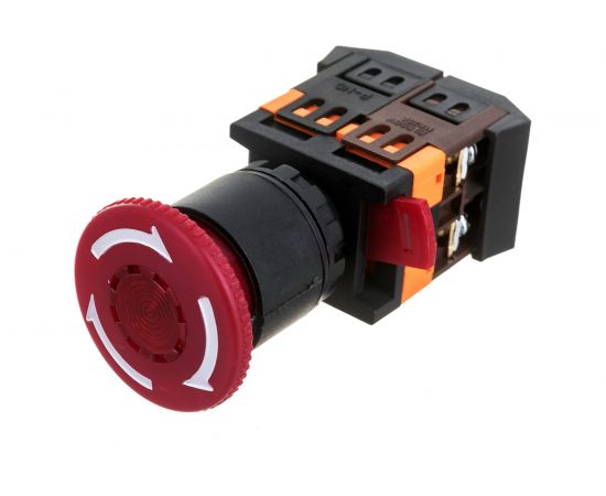 Кнопка IEK ANE22 грибок, красная 240В ИЭК BBG40-ANE-K04 