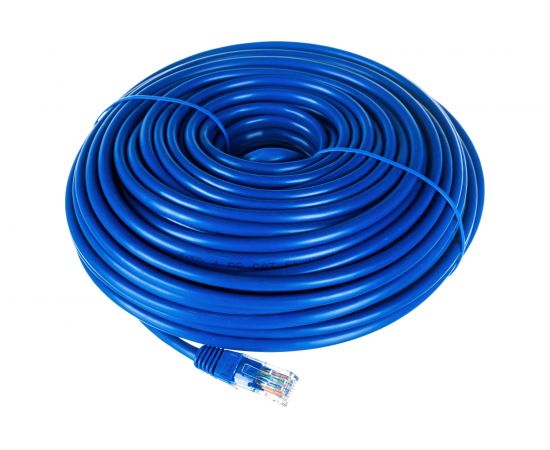 Патч-корд Cablexpert UTP PP12-30M/B кат.5e, 30м, литой, многожильный синий PP12-30M/B 