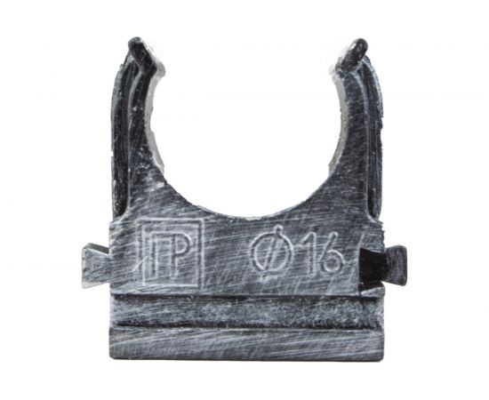 Крепеж-клипса для трубы Electraline пвх, цвет серебр. век 10 шт BTK1-16-11-10 