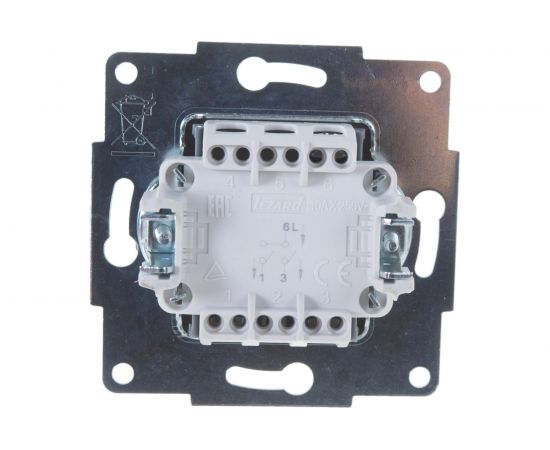 Двойной выключатель LEZARD KARINA белый 707-0288-101 – изображение 2