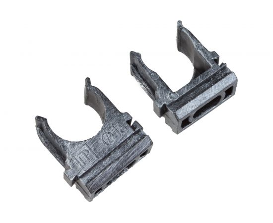 Крепеж-клипса для трубы Electraline пвх, цвет серебр. век 10 шт BTK1-16-11-10 – изображение 2