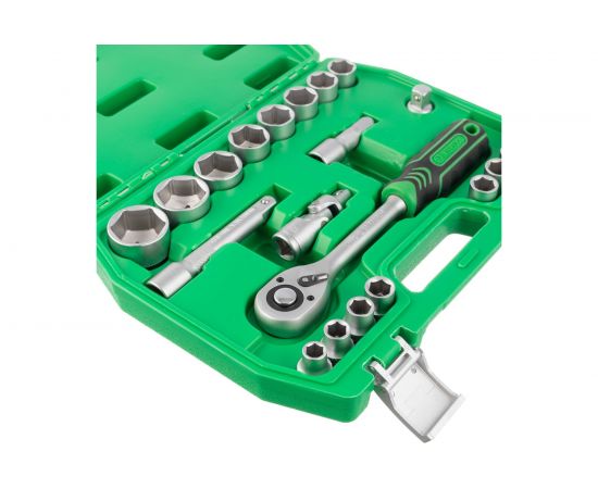 Набор инструментов INTERTOOL 21ед., 1/2"", Cr-V ET-6021SP – изображение 2