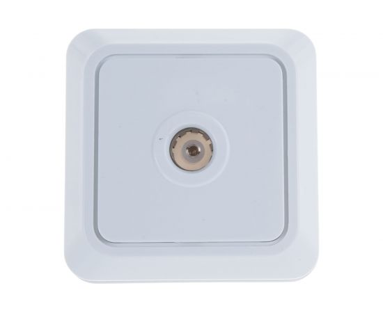 Розетка TV Intro 2Э30101 одиночная, ОУ, Quadro, б.м.п., белый Б0038872 – изображение 2