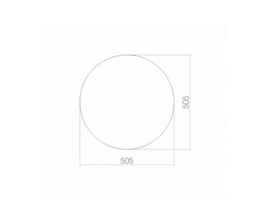 Зеркало mixline круглое 500 мм 525021 – изображение 2