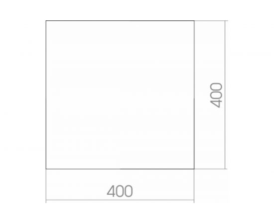 Зеркало mixline квадрат 400х400 без полки 525025 – изображение 2
