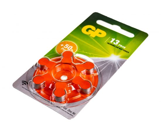 Воздуно-цинковые батарейки GP ZA13F 6 шт ZA13FRA-9D6 – изображение 2