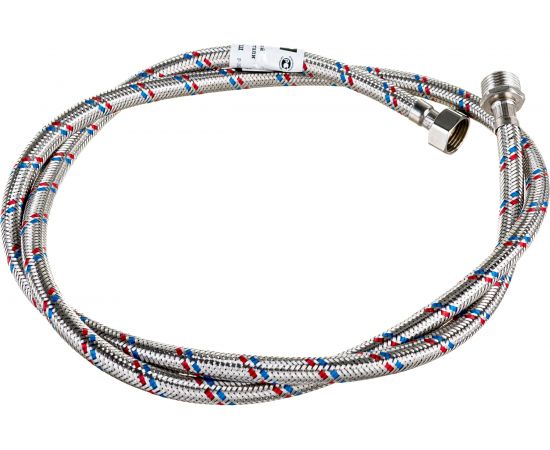 Гибкая подводка для воды Gigant с оплеткой из нержавеющей стали, 1/2""х150 см, г/ш P-150-GW – изображение 2