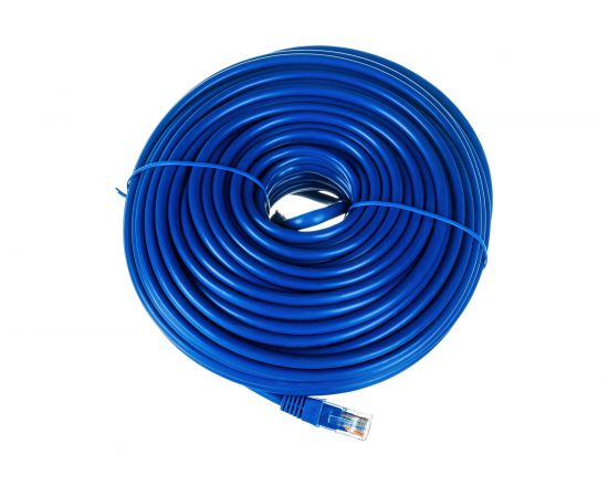Патч-корд Cablexpert UTP PP12-30M/B кат.5e, 30м, литой, многожильный синий PP12-30M/B – изображение 2