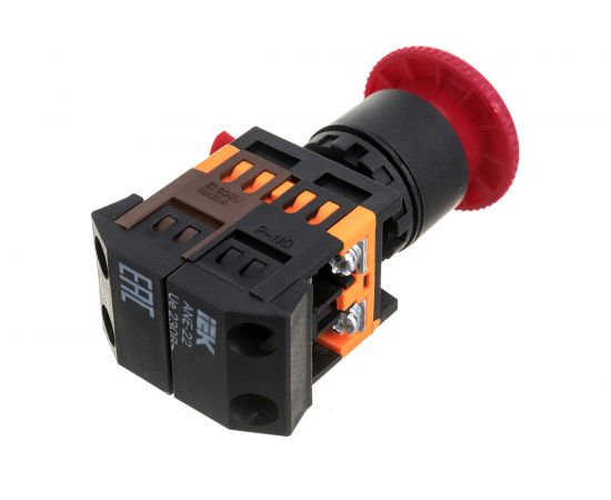 Кнопка IEK ANE22 грибок, красная 240В ИЭК BBG40-ANE-K04 – изображение 2