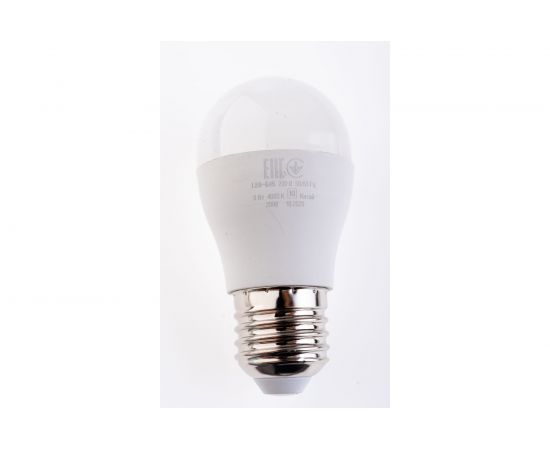 Лампа IEK LED, G45, шар, 9вт, 230В, 4000К, E27 LLE-G45-9-230-40-E27 – изображение 3