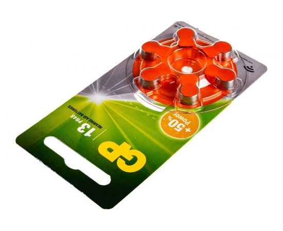 Воздуно-цинковые батарейки GP ZA13F 6 шт ZA13FRA-9D6 – изображение 3
