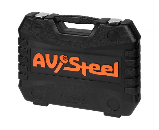 Набор инструмента AV Steel 127 предметов 1/4"",3/8"" профессиональный AV-011127 – изображение 4