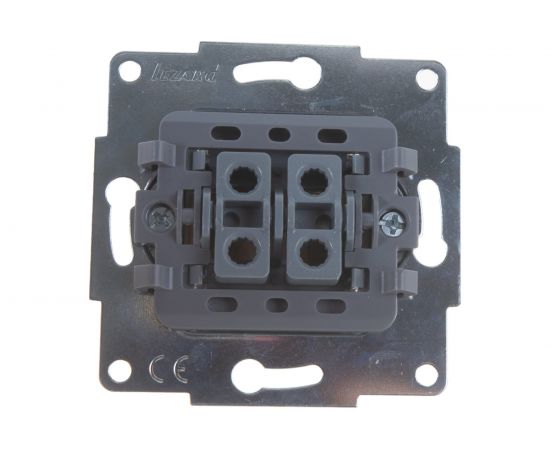 Двойной выключатель LEZARD KARINA белый 707-0288-101 – изображение 4