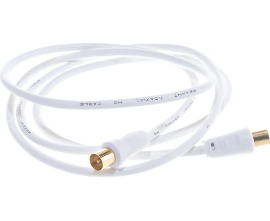 Шнур REXANT ТВ штекер - ТВ штекер, длина 1,5 метра, белый 18-0102 – изображение 5