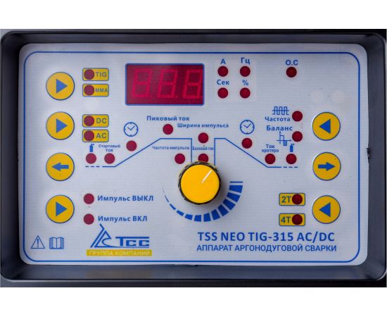 Аппарат аргонодуговой сварки ТСС NEO TIG-315 AC/DC 035265 – изображение 6