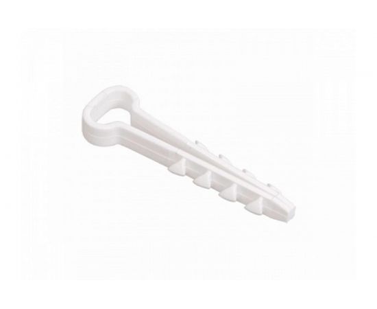 Дюбель-хомут для крепления прямоугольного кабеля КРЕП-КОМП цвет-белый 14х6 100шт дх146 