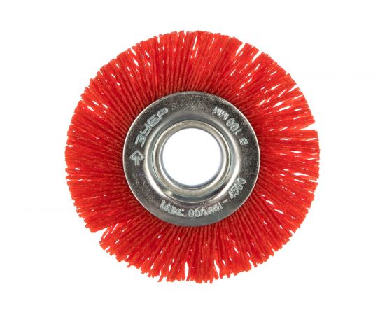 Щетка дисковая (100х22 мм; нейлоновая проволока с абразивным покрытием) ЗУБР 35160-100_z01 