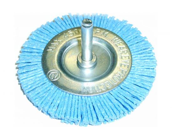 Щетка дисковая нейлоновая ZrO2 ПРОФИ (75х6 мм) для дрели SKRAB 35336 