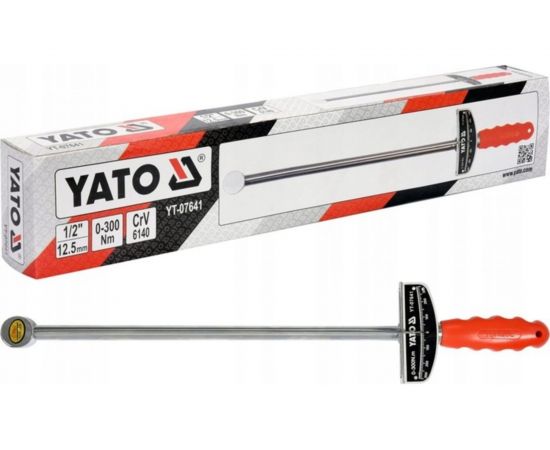 Динамометрический стрелочный ключ YATO 1/2" 12,7мм 0-300Nm YT-07641 