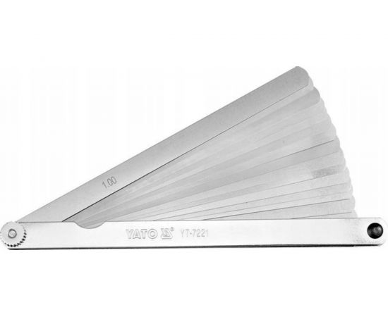 Измерительные щупы YATO 200мм 17шт. 0,02-1мм YT-7221 