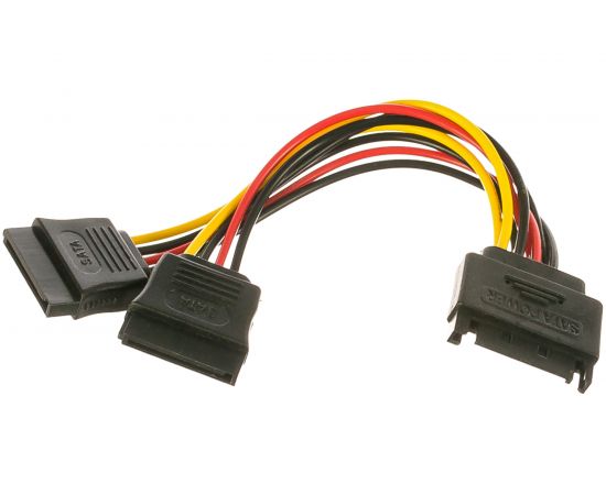 Кабель питания Cablexpert SATA 15pin /2x15pin, на 2 SATA устройства, 15см CC-SATAM2F-01 