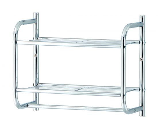 Полка для ванной комнаты UniStor AIOWA настенная, с держателем для полотенца 210662 