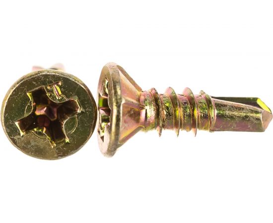 Оконный саморез с буром ЕВРОПАРТНЕР желтый цинк 3,9х13 150шт. 14 3913 7 