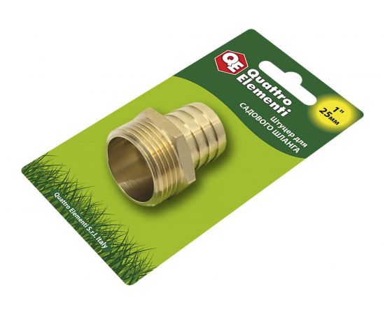 Штуцер для шланга 1 х 25 мм QUATTRO ELEMENTI 771-855:444 – изображение 2