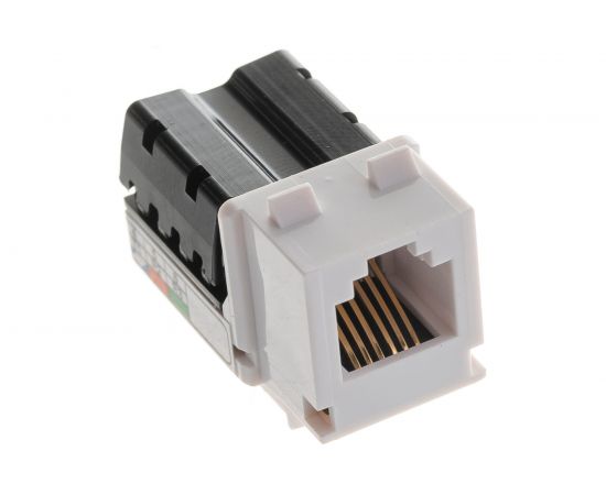 Модуль-вставка типа Keystone NIKOMAX неэкранированный, белый NMC-KJUC3-WT – изображение 2