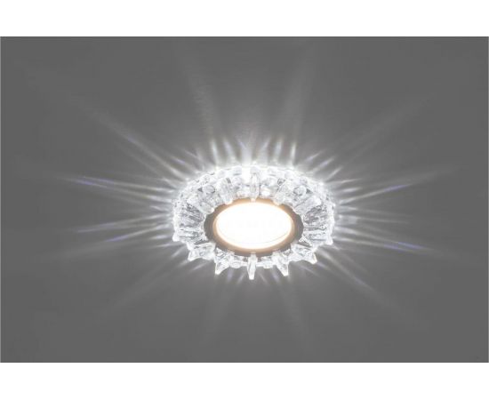 Встраиваемый потолочный светильник FERON со светодиод подсветкой, прозрач, хром, CD910 28893 – изображение 2