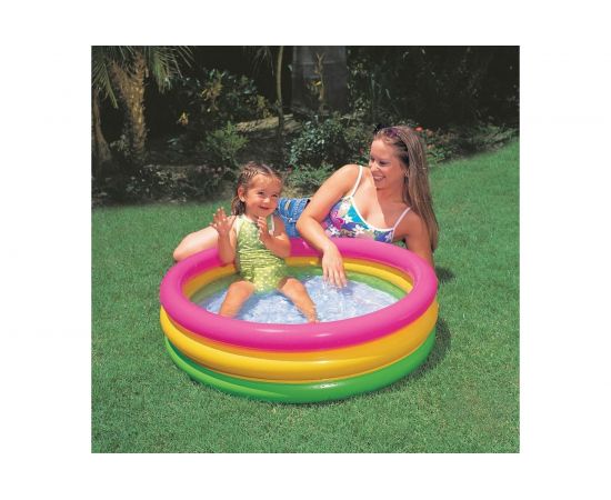 Бассейн надувной детский Intex Радуга 86х25 58924 – изображение 2